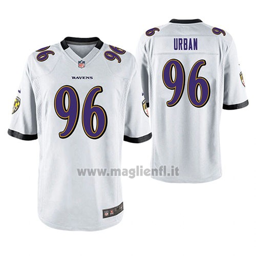 Maglia NFL Game Baltimore Ravens Brent Urban Bianco